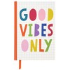 C.R. Gibson Multicolor"Good Vibes Only" Hardcover Journal Notebook for Girls,