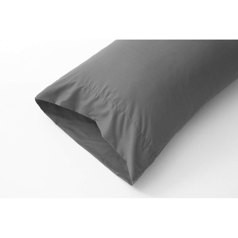 Lanest Housing Pillow Cases Queen, 2 Pack Dark Gray Microfiber