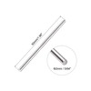 sourcing map 2mm x 50mm 304 Stainless Steel Solid Round