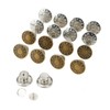 16 pcs Jeans Button Replacement, No Sewing/Tools Needed. Install by
