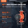 VEVOR 007E-2F2 Hot Water Recirculating Pump, 110V, 42W 16 GPM