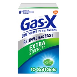 Gas-X Extra Strength Gas Relief Softgels with Simethicone 125 mg - 10 Count