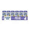 Polar Seltzer Water Blackberry Mango, 12 fl oz cans, 18