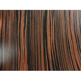 Ebony Macassar Composite Wood Veneer 24" x 24" on Paper Backer 1/40" Thick # 603