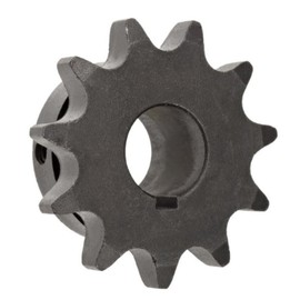 AJANTA INDUSTRIAL 35BS10 Roller Chain Sprocket, Finished with Keyway, Type B Hub #35 Chain 3/8" bore Size 10-Teeth
