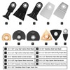 100pcs Mix Oscillating Saw Blades Set Quick Release Wood Cutting