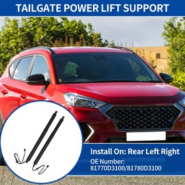 X AUTOHAUX Rear Left Right Tailgate Power Lift Support for Hyundai Tucson 2016-2021 Liftgate Power Hatch Shock Strut No.81770D3100 Electric Trunk Power Liftgate 1 Pair