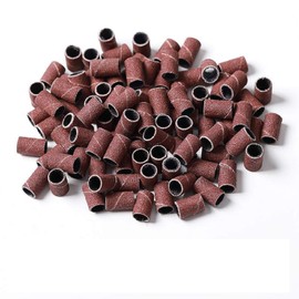 Aliotech 100pcs Professional Sanding Bands for Nail Drill Manicure Pedicure Grit File Sanding Piece Set Nail Art Tool (120#)