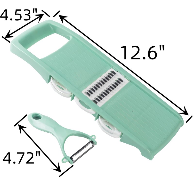 Nbguigdstr Mandoline Food Slicer for Kitchen 7-in-1 Vegetable/Cheese/Potato/Carrot/Cucumber Grater,Slicer, Cutter,
