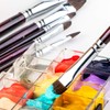 Transon Red Sable Filbert Paint Brushes 6pcs for Watercolor, Acrylic,
