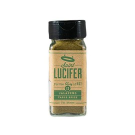 Saint Lucifer Spice Co, Jalapeno Table Spice Number 13, 2.1 ounce glass jar, Made In The USA, Gluten Free, Sugar Free, Vegan, Vegetarian