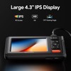 DEPSTECH Dual Lens Borescope, HD Endoscope With Light, 4.3'' IPS