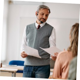 Operitacx Headset Microphone Wired Ear Microphone for Lectures Business Presentations and Public Speaking Flexible Arm for Enhanced Comfort and Versatility