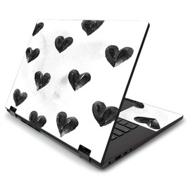 MightySkins Skin for Lenovo Flex 15" (2019) - Ink Hearts | Protective, Durable, and Unique Vinyl Decal wrap Cover | Easy to Apply, Remove, and Change Styles | Made in The USA