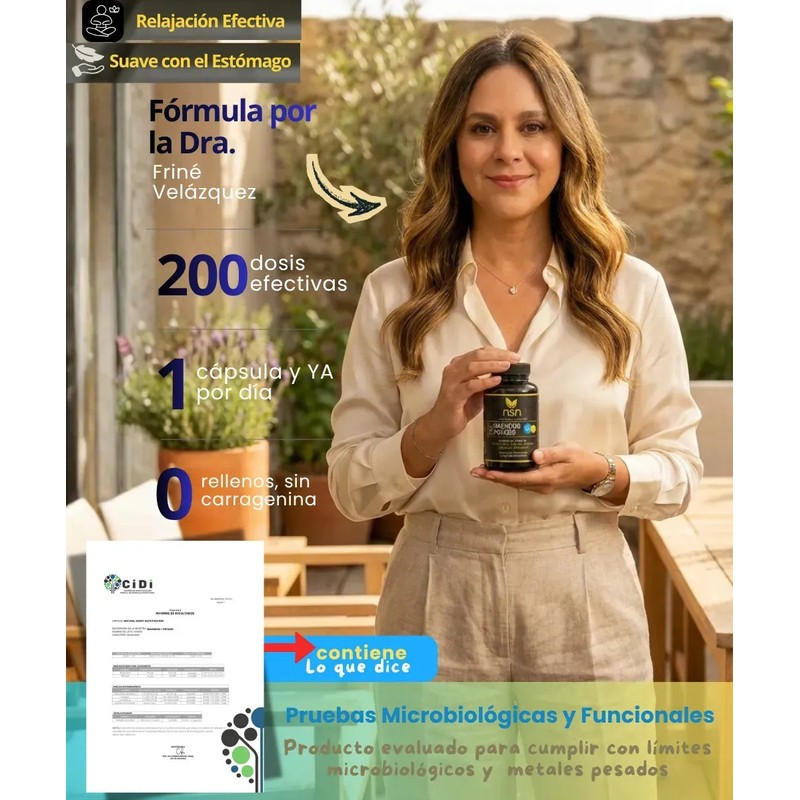 Suplemento En Cápsula Nsn Natural Smart Nutrition Magnesio De Magnesio