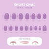MOYOU LONDON Gel Press On Nails - Elegant Short Oval