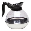 Genware NEV-8890 Coffee Decanter with Clear Top and Stainless Base,