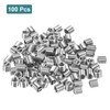sourcing map 100Pcs Helical Threaded Inserts, M4-0.7x2D 304 Stainless Steel