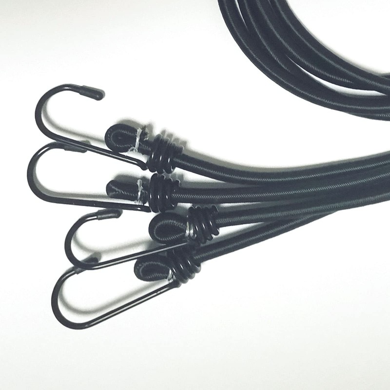 Bungee Cord Heavy Duty with Hooks, 1/4"x24" Bungee Cords Straps