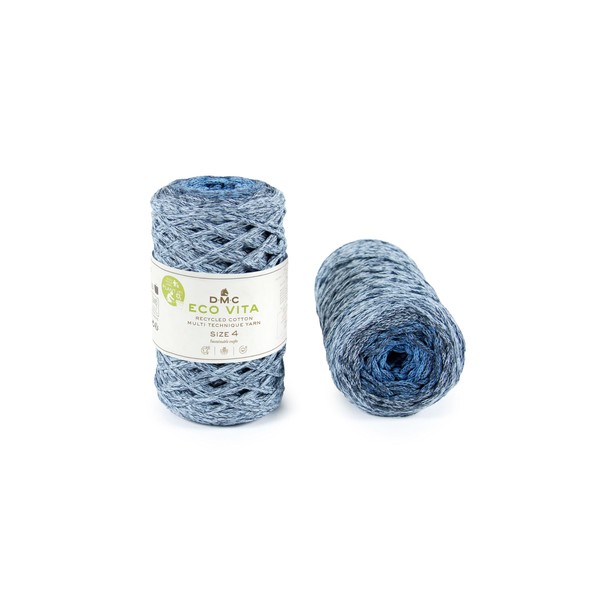 DMC Nova Vita 4, Multico Colours, Blue Crochet Knitting Macrame