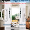 Eockatoo Sliding Glass Patio Door Handle Replacement Set Only Non-Keyed