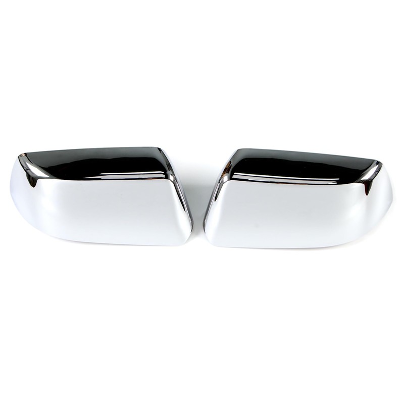 AUCERAMIC 2 PCS Chrome Top Half Mirror Cover Cap Fit