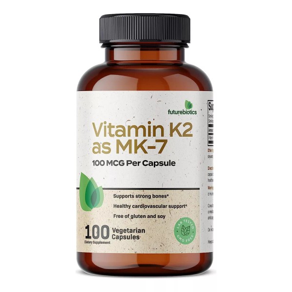 Futurebiotics Vitamina Vitamin K2 Mk7 100mcg 100 Capsulas Premium  Eg T59
