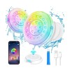 Homly Rechargeable Submersible Pool Lights with Wireless APP Control Waterpro...