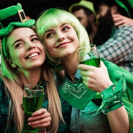 Blulu 12 Pack Unisex Paisley Bulk Cowboy Bandanas Headband Wrap Scarf Wristband for Men Women Western Costume Party(Assorted Green)