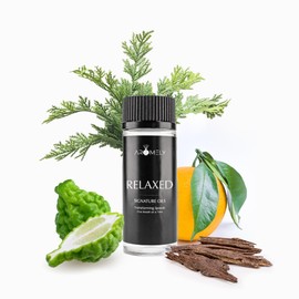 AROMELY Relaxed Essential Diffuser Oil Blend - Signature Diffuser Aroma Scent - Luxurious Fragrance with Notes of Cedar, Bergamot, Lemon, Orange and Agarwood (50ML)