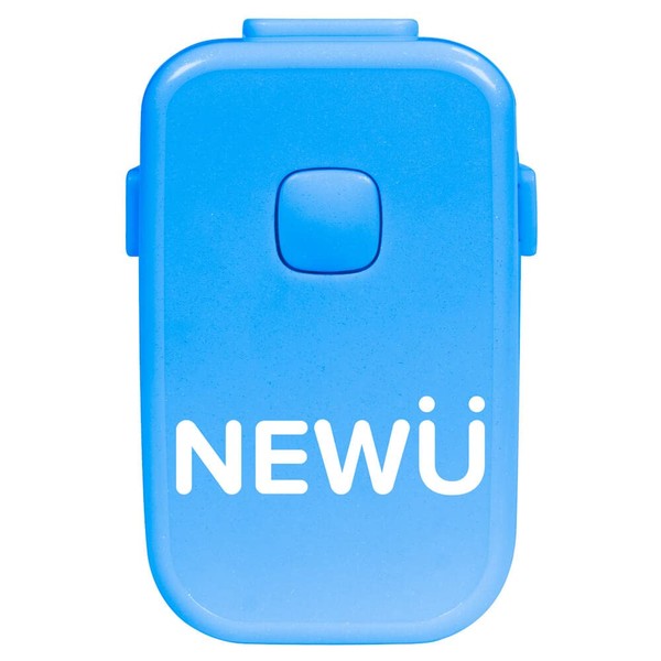 NewÜ Bedwetting Alarm with 8 Loud Tones, Strong Vibrations to Stop Bedwetting; Full Featured Bed Wetting Alarm for Deep Sleepers, Boys and Girls, Highest Quality Enuresis Alarm Designed in USA, Blue