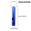 Honbay 5pcs Hiking Camping Boating Training Aluminum Whistle Key Chain