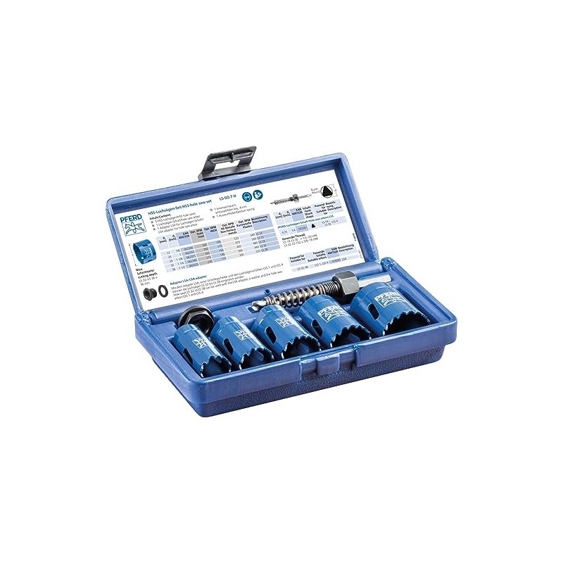 Pferd 25900700 Keyhole Saw Set LS-SO 7 H High-Speed Steel