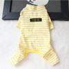 Hdwk&Hped Soft Cotton Dog Pajamas for All Seasons, Striped Solid