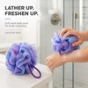 Shower Loofah Bath Pouf – Soft Mesh Body Scrubber with