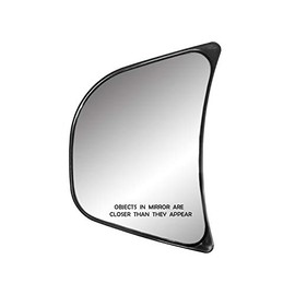 LH Glass Assembly only for Snap & Zap 80720, Convex lens, Driver Side, Replace broken Snap & Zap towing mirror glass, Includes backing plate, Includes new screw and nut to install