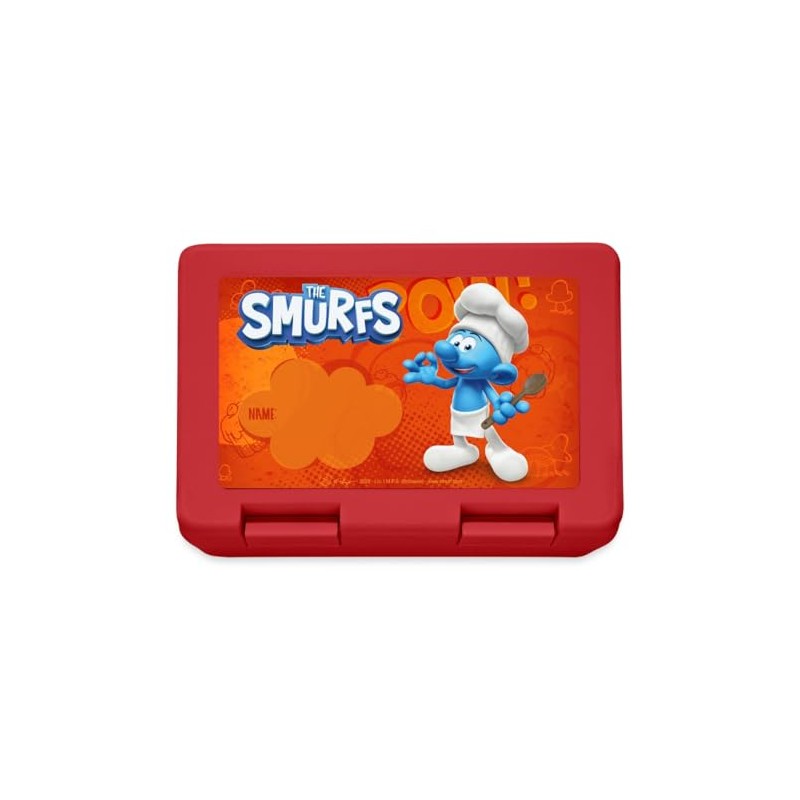 Spreadshirt The Smurfs Gift Personalisable Lunch Box Lunchbox, One Size,