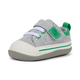 See Kai Run Stevie Mini - First Walker Shoe for Infants, Gray Jersey, Infant 6