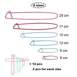 Anyasen Stitch Markers 141 Pieces Knitting Accessories Knitting Markers Yarn Stitch Holder Set Stitch Markers Clip with Large Eye Blunt Needle Knitting Crochet Locking Stitch