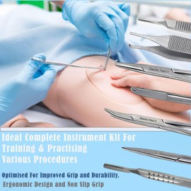 A2Z Scilab 27pc Basic Biology Kit - Stainless Steel Instruments Dissection Dissecting Kit for Frogs Etc - Best for Biology, Anatomy, Botany & Veterinary Students OR Teachers