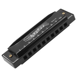 Diatonic C Key Harmonica, 10 Hole 20 Tone Blues Harp Stainless Steel Mouth Organ Ideal for Adults Beginners Students Performers, Perfect Gift for Christmas Birthdays & Music Lovers