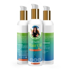 NIDHIS GRANDMAA SECRET NIDHI'S GRANDMAA SECRET 13 Herbs Hair Oil - Handmade Natural Hair Oil with Coconut Oil, Curry Leaves, and more - Hair Fall Control Oil for Dry Damaged Hair - 100ML (3 Bottle Pack)