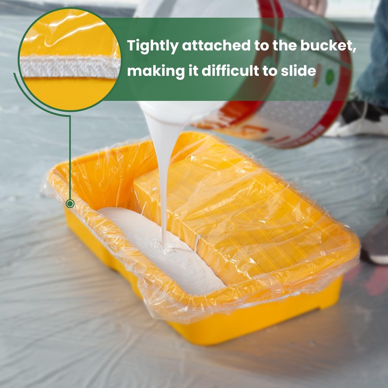 VOOMEY 18 Inch Paint Tray Liner, Disposable Paint Tray Liner,