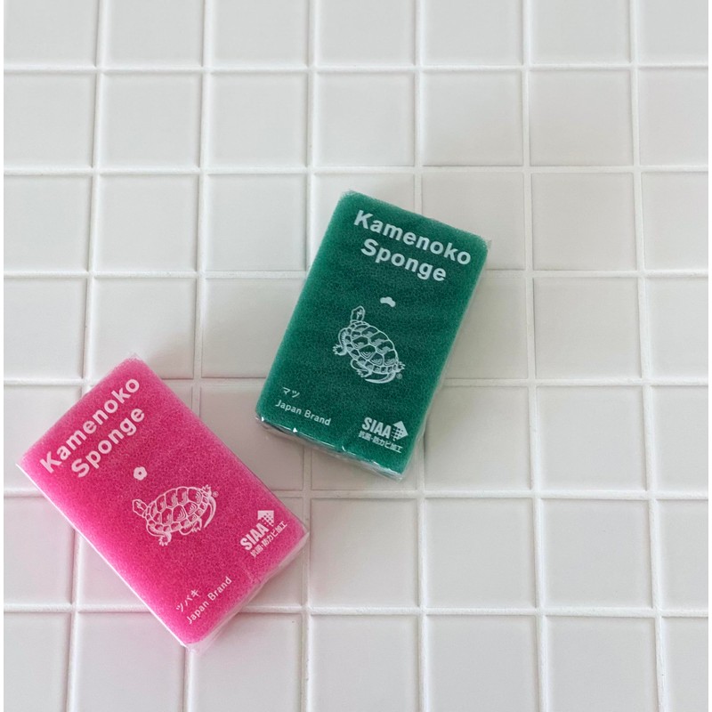 Kameko Nishio Shoten Kameko Sponge Winter Pine Set of 3