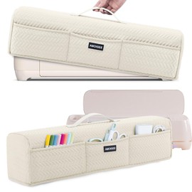 AMOIGEE Stretchy & Washable Dust Cover for Cricut Maker 4, Cricut Explore 4, Cricut Explore Air 2, Cricut Maker 3 – Die-Cut Machine Cover with Pockets for Cricut Accessories, Supplies & Tools