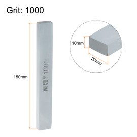 sourcing map Grinding Stones 1000 Grain Rectangle Silicon Carbide Whetstone Green