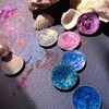 Olive Yellow Glitter Eyeshadow, Highly Pigmented Duochrome Eyeshadow, Intensive Colour
