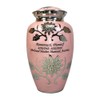 Human Funeral Cremation Urn, Large Size Pink Human Ash Urn