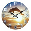 Sea Creations Glass Wall Clock - Coastal, Nautical, and Beach