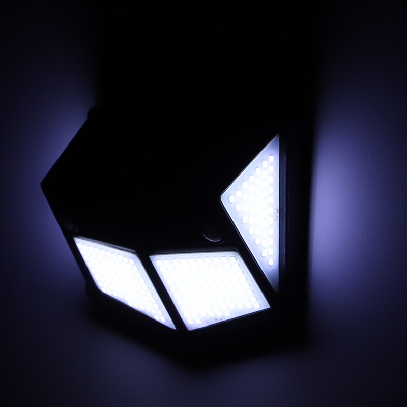 Outdoor 260LED Solar Energy Automatic Induction Wall Light for Garden